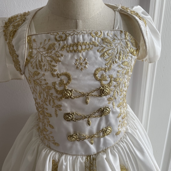 NWT Girls Charro Outfit Size 4 white and gold - Picture 4 of 4